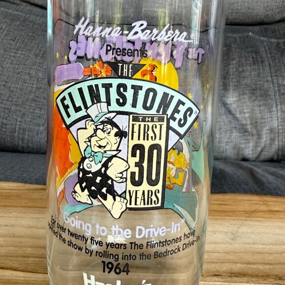 Hanna Barbera 1991 The Flintstones, the first 30 years glass from Hardees - Picture 3 of 3